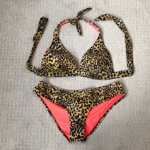 Leopard print Victoria’s Secret swim suit bikini